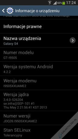 Samsung Galaxy S 4 - Informacje o urządzeniu [źródło: 2po2.pl]