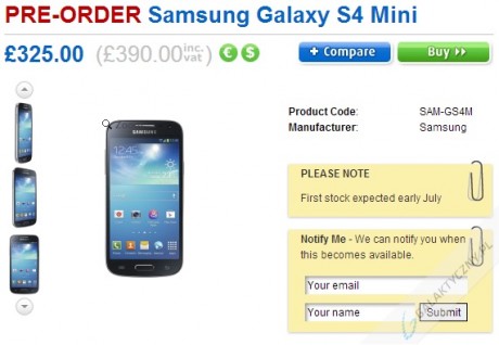 Samsung Galaxy S 4 mini [źródło: Clove]
