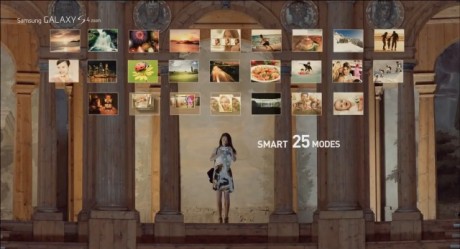 Samsung Galaxy S 4 zoom - 25 trybów Smart [źródło: Samsung]