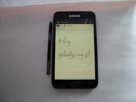 Samsung Galaxy Note - Notatka [źródło: 2po2.pl]