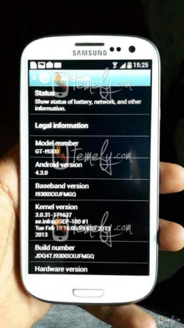 Galaxy S3 Android 4.3 Jelly Bean