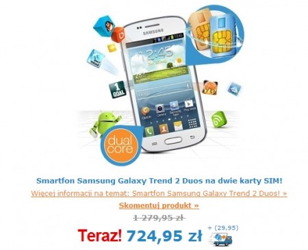 Samsung Galaxy Trend II Duos [źródło: ibood]