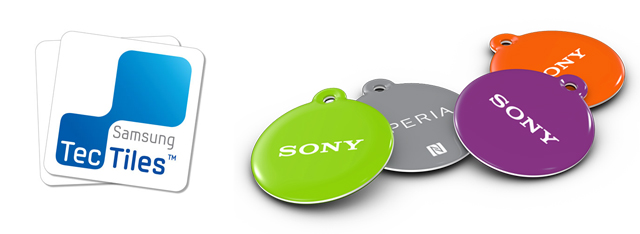 Samsung TecTiles i Sony SmartTag 