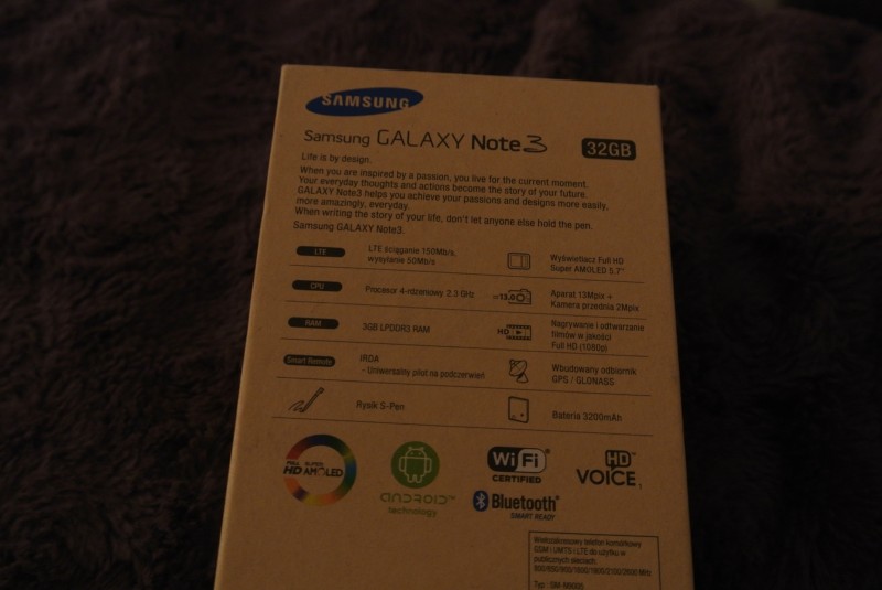 Samsung Galaxy Note 3 - pudełko [źródło: 2po2.pl]
