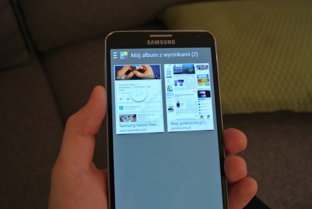 Samsung Galaxy Note 3 - Album z wycinkami [źródło: 2po2.pl]
