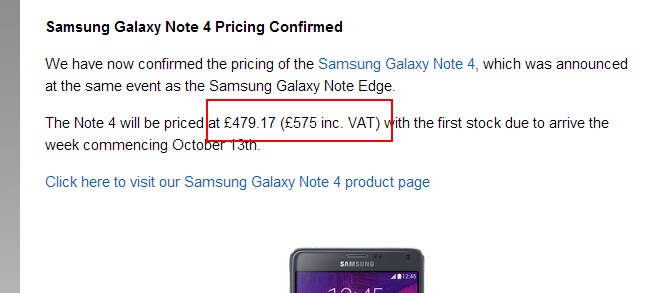 Cena Galaxy Note 4 w Clove