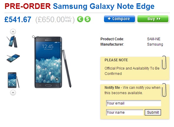 Przedsprzedaż Galaxy Note Edge w Clove