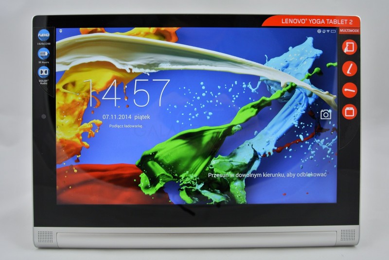 Lenovo Yoga Tablet 2 - ekran / fot. galaktyczny