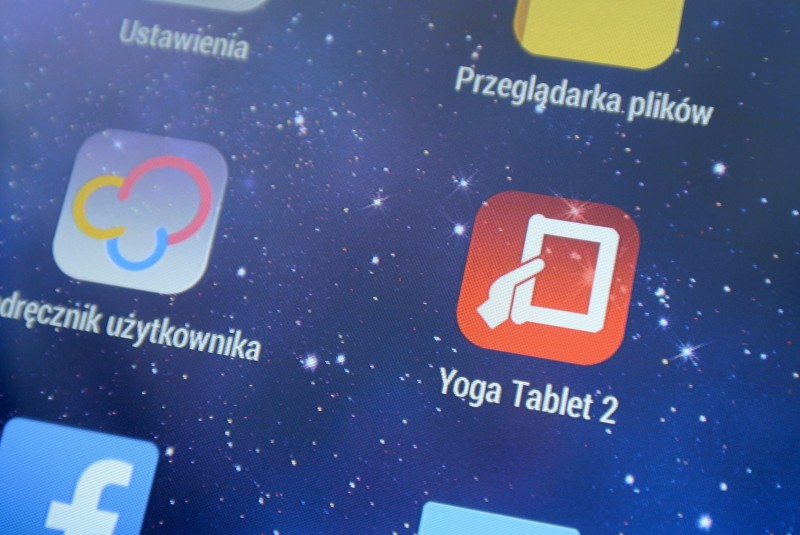 Lenovo Yoga Tablet 2 - ekran / fot. galaktyczny