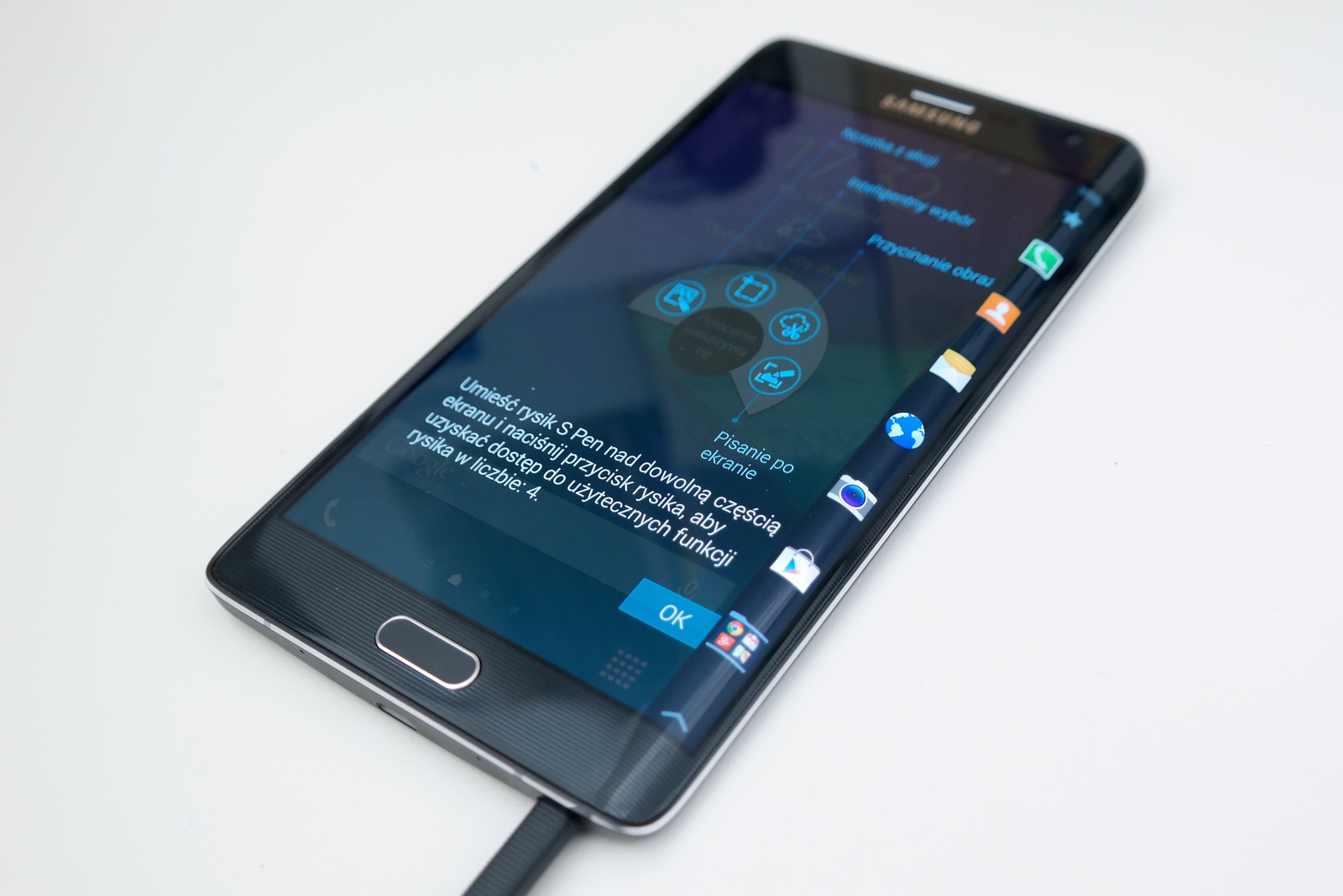 Samsung Galaxy Note Edge - rysik / fot. galaktyczny