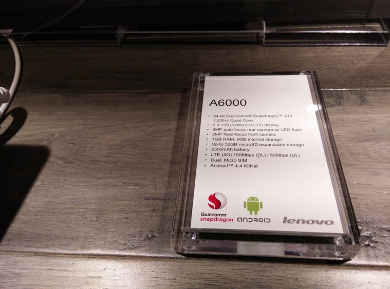 Lenovo A6000 - specyfikacja / fot. IndianExpress