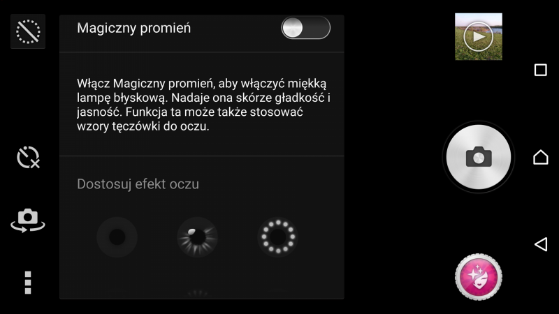 Sony Xperia Z3 - Magiczny promień / fot. 2po2.pl