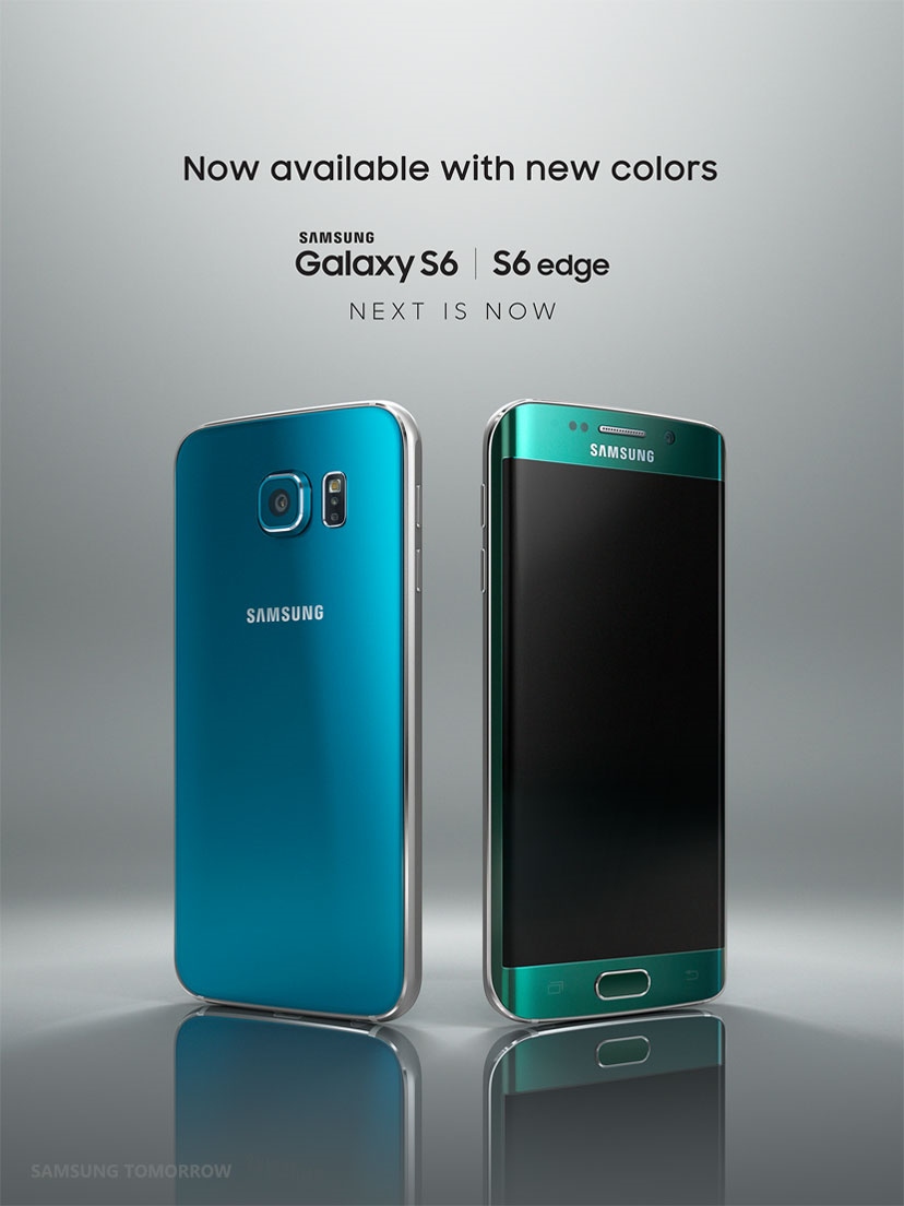 Galaxy S6 Blue Topaz i Galaxy S6 Edge Emerald Green / fot. Samsung