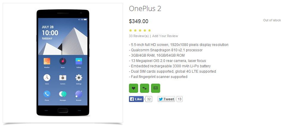 OnePlus 2 w ofercie OppoMart / fot. OppoMart