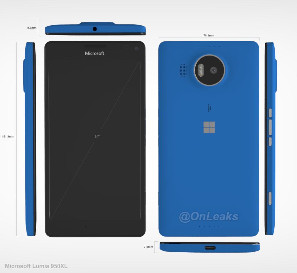Lumia 950 XL / fot. OnLeaks