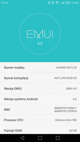 Aktualizacja Huawei Mate 8