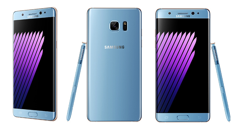 Samsung Galaxy Note 7 - błękitny / fot. Seeko