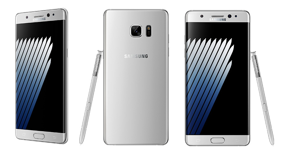 Samsung Galaxy Note 7 - srebrny (biały)