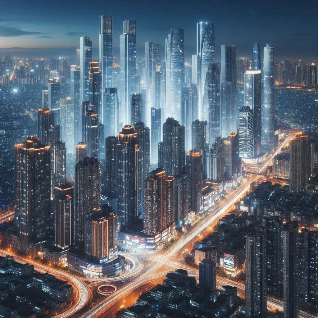 Miasto przyszłości / fot. wygenerowane przez DALL-E 3