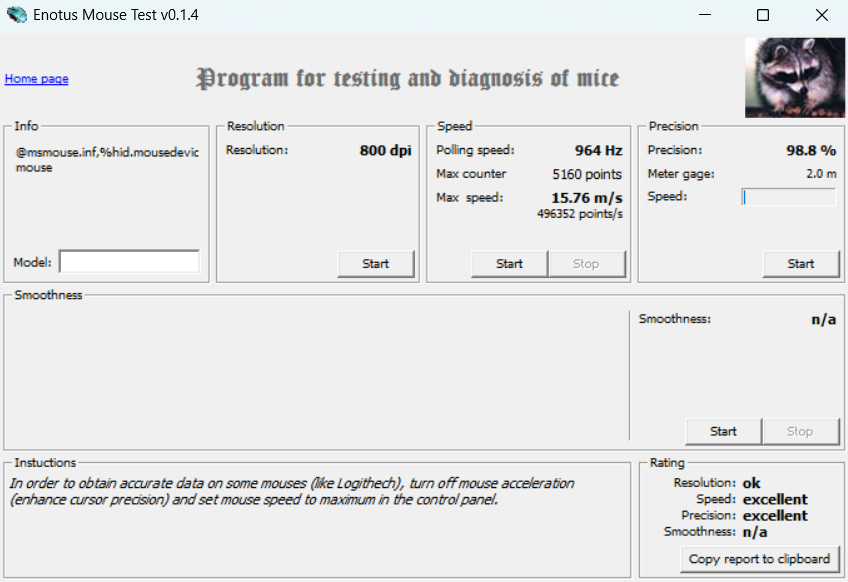 Glorious Model O 2 mini w Enotus Mouse Test