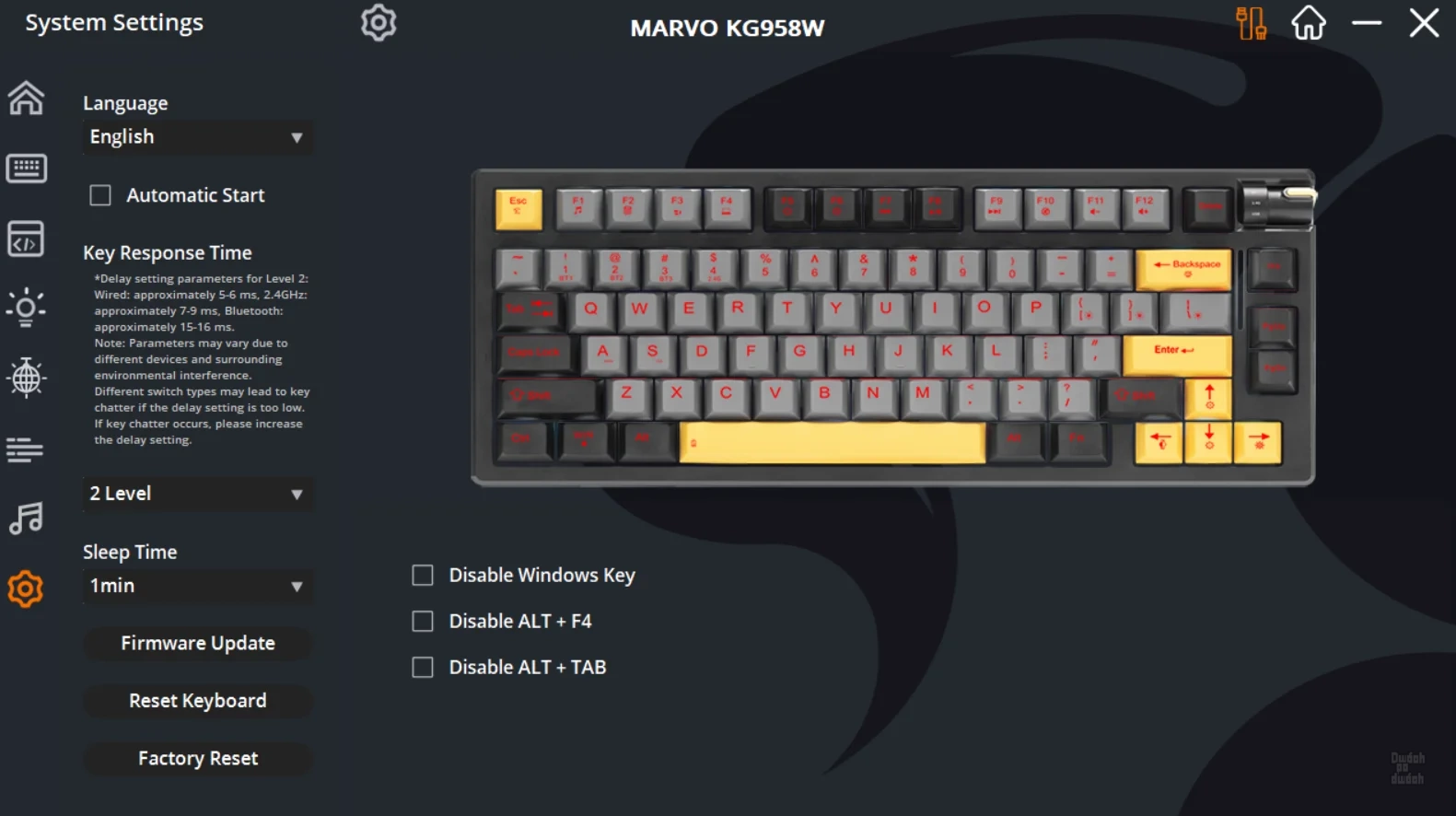 Marvo Meqa 80W - aplikacja